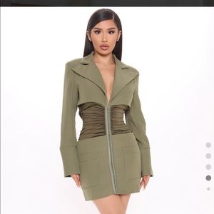 Olive dress dress